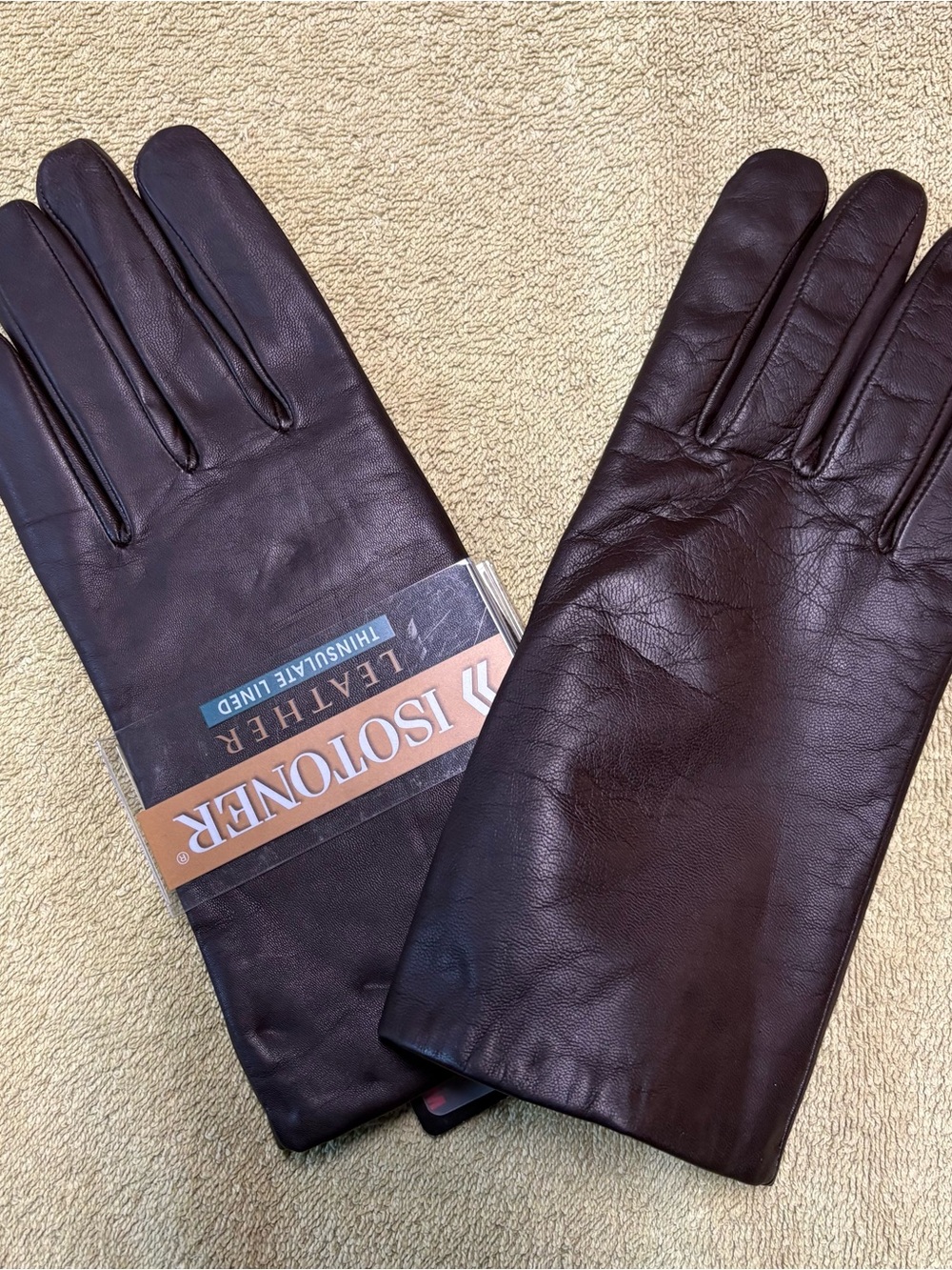 Isotoner leather gloves.